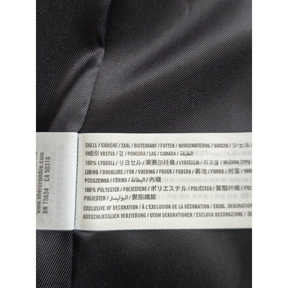 Abercrombie & Fitch Black Blazer Womens XS Tailored Lyocell Jacket Minimalist - Picture 11 of 11